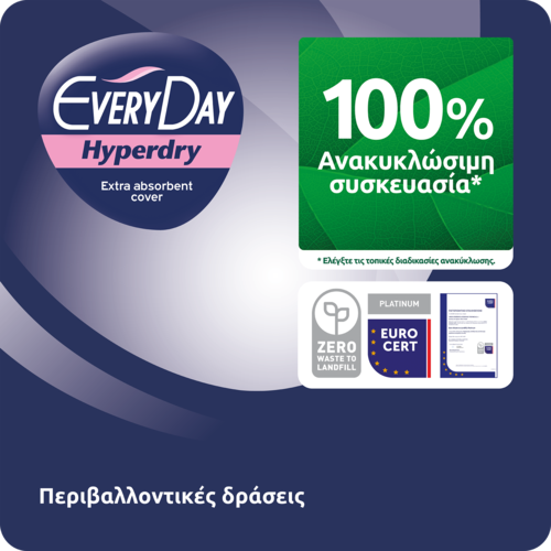 EVERYDAY - VALUE PACK HYPERDRY Σερβιέτες Super Ultra Plus - 18τεμ.